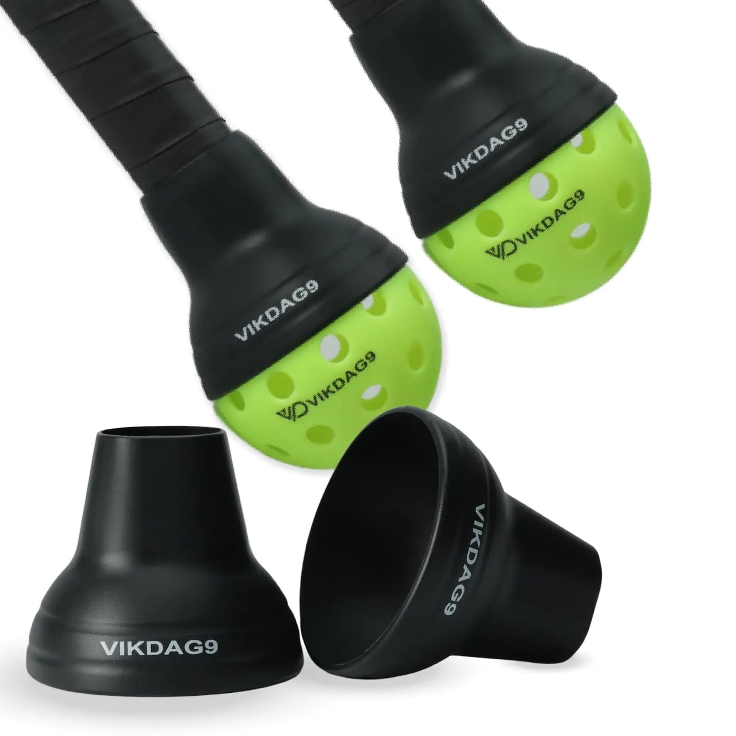 VIKDAG9 Universal Pickleball Upper Suction Cup | New Silicone Pickleball Paddle Grip | Anti-Slip Pickleball Hand Grip | Pickleball Suction Cup for Paddle | Pickleball Pickup Tube (4 Pack)