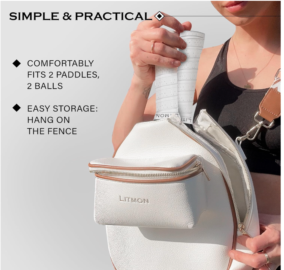 Amazing Pickleball Sling Bag – Stylish Paddle Holder with Ball Storage