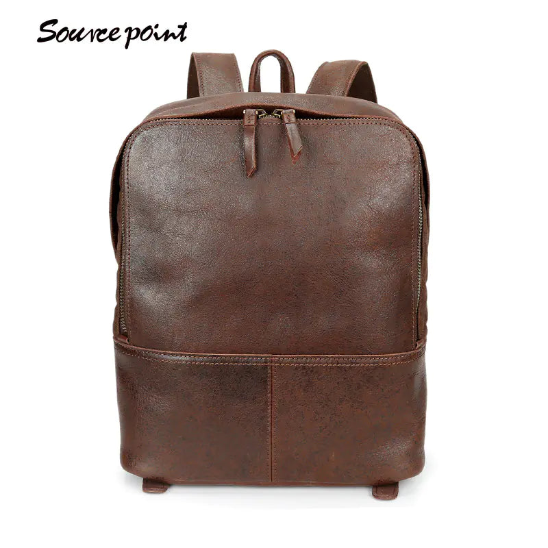 Leather Backpack for Men - Genuine Leather Design