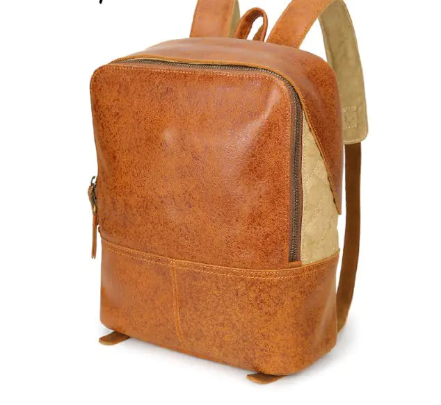 Leather Backpack for Men - Genuine Leather Design