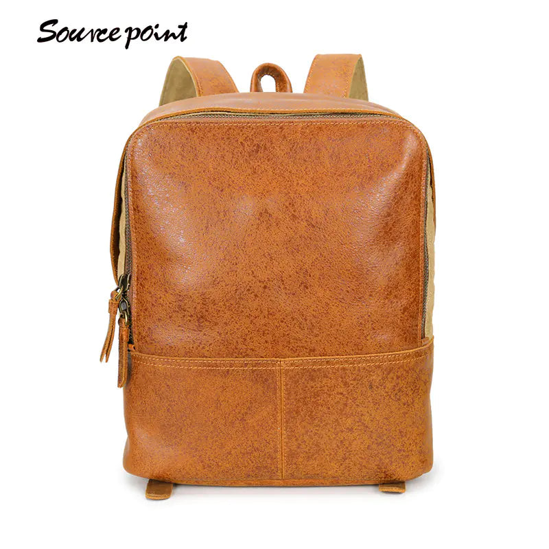 Leather Backpack for Men - Genuine Leather Design