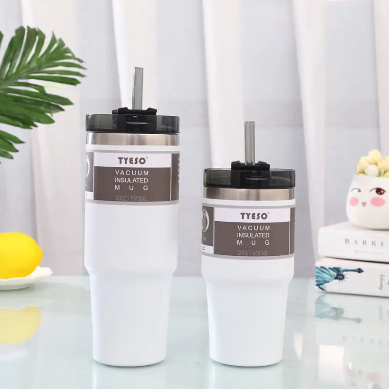 Insulated Travel Mug with Straw