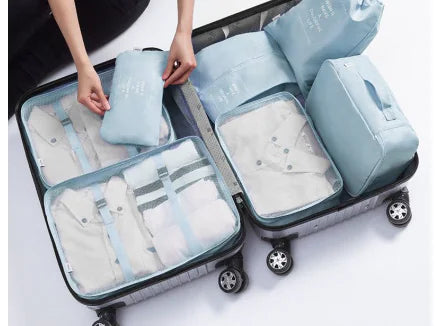 7-Piece Travel Organizer Set for Luggage and Clothing
