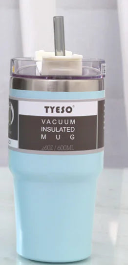 Insulated Travel Mug with Straw